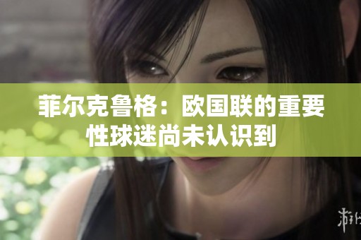 菲尔克鲁格：欧国联的重要性球迷尚未认识到