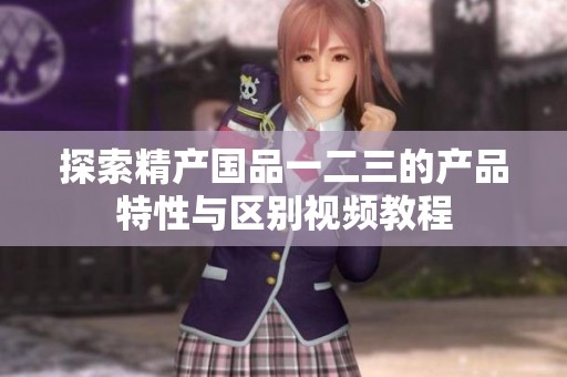 探索精产国品一二三的产品特性与区别视频教程