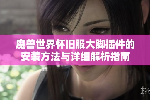 魔兽世界怀旧服大脚插件的安装方法与详细解析指南