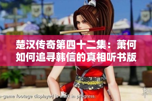 楚汉传奇第四十二集：萧何如何追寻韩信的真相听书版