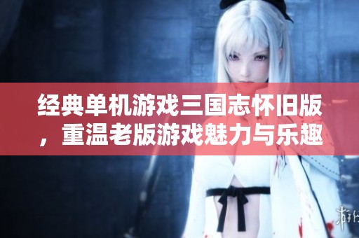 经典单机游戏三国志怀旧版，重温老版游戏魅力与乐趣
