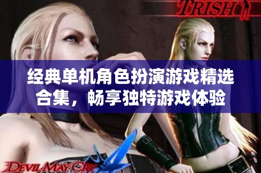 经典单机角色扮演游戏精选合集，畅享独特游戏体验