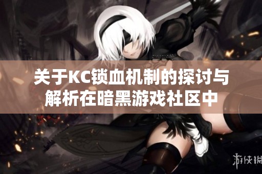 关于KC锁血机制的探讨与解析在暗黑游戏社区中