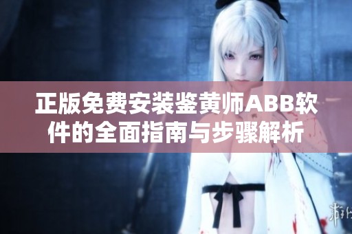 正版免费安装鉴黄师ABB软件的全面指南与步骤解析