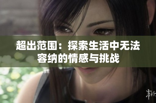 超出范围：探索生活中无法容纳的情感与挑战