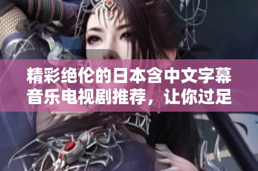 精彩绝伦的日本含中文字幕音乐电视剧推荐，让你过足戏瘾