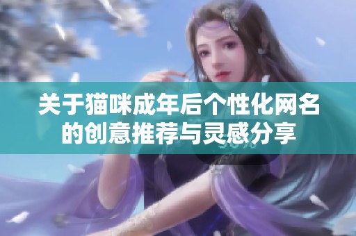 关于猫咪成年后个性化网名的创意推荐与灵感分享