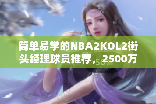 简单易学的NBA2KOL2街头经理球员推荐，2500万预算探秘！