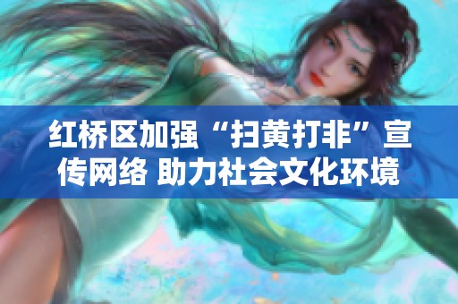 红桥区加强“扫黄打非”宣传网络 助力社会文化环境优化