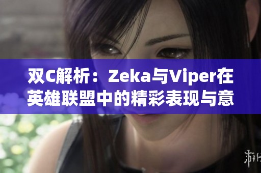双C解析：Zeka与Viper在英雄联盟中的精彩表现与意义