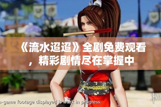 《流水迢迢》全剧免费观看，精彩剧情尽在掌握中