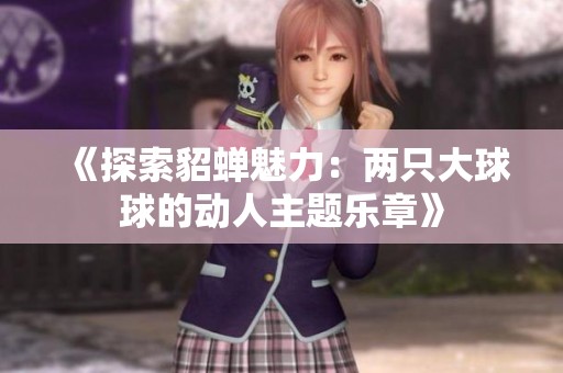 《探索貂蝉魅力：两只大球球的动人主题乐章》