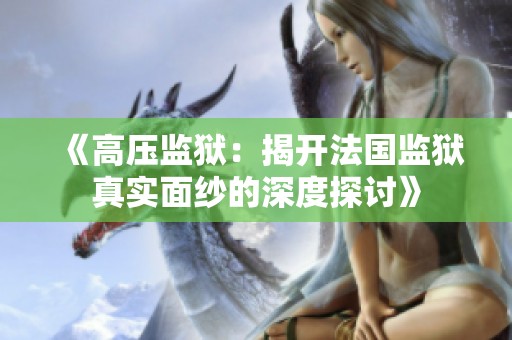 《高压监狱：揭开法国监狱真实面纱的深度探讨》