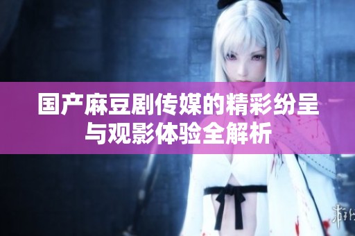 国产麻豆剧传媒的精彩纷呈与观影体验全解析