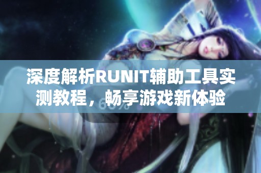 深度解析RUNIT辅助工具实测教程，畅享游戏新体验