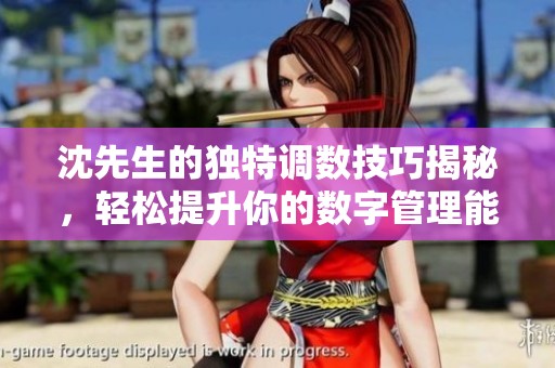 沈先生的独特调数技巧揭秘，轻松提升你的数字管理能力