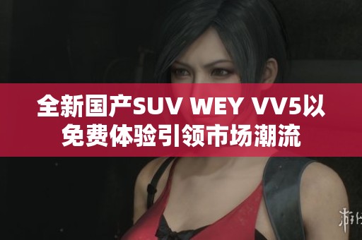 全新国产SUV WEY VV5以免费体验引领市场潮流