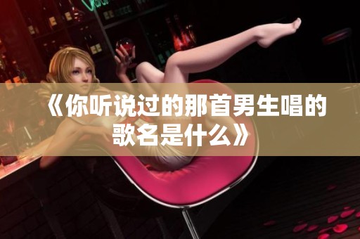 《你听说过的那首男生唱的歌名是什么》