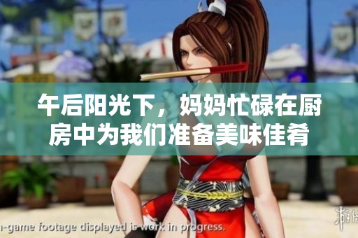 午后阳光下，妈妈忙碌在厨房中为我们准备美味佳肴