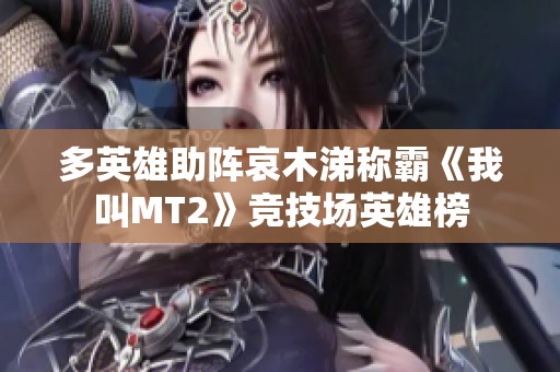 多英雄助阵哀木涕称霸《我叫MT2》竞技场英雄榜
