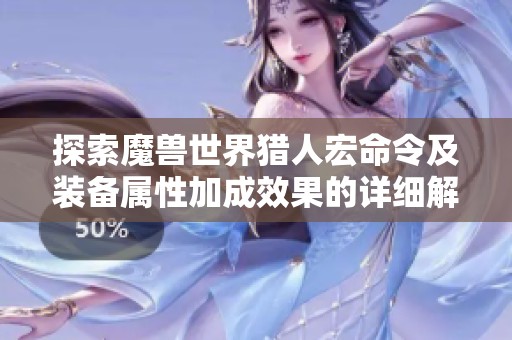 探索魔兽世界猎人宏命令及装备属性加成效果的详细解析