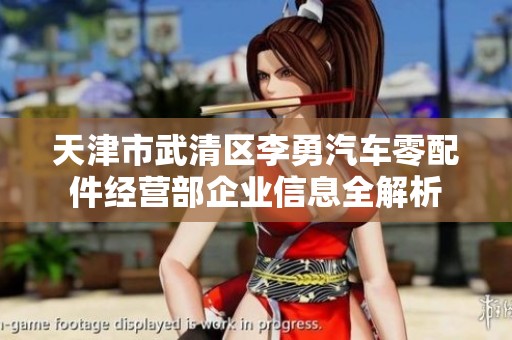 天津市武清区李勇汽车零配件经营部企业信息全解析