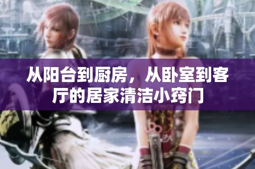 从阳台到厨房，从卧室到客厅的居家清洁小窍门