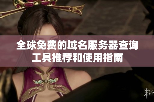 全球免费的域名服务器查询工具推荐和使用指南