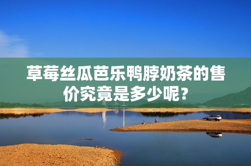 草莓丝瓜芭乐鸭脖奶茶的售价究竟是多少呢？