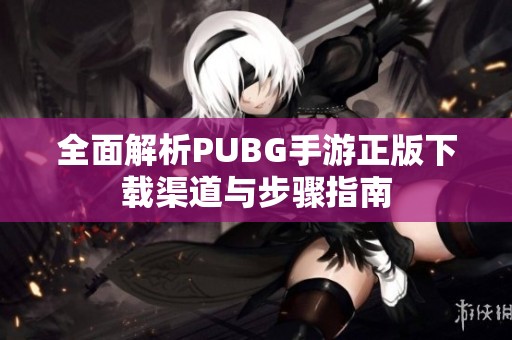 全面解析PUBG手游正版下载渠道与步骤指南