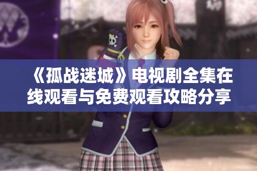 《孤战迷城》电视剧全集在线观看与免费观看攻略分享