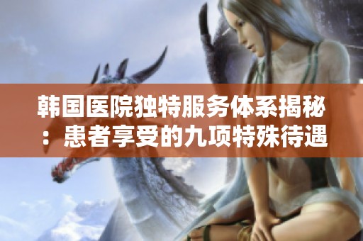 韩国医院独特服务体系揭秘：患者享受的九项特殊待遇