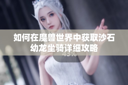 如何在魔兽世界中获取沙石幼龙坐骑详细攻略