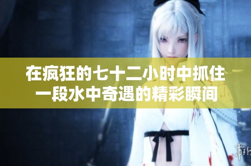 在疯狂的七十二小时中抓住一段水中奇遇的精彩瞬间