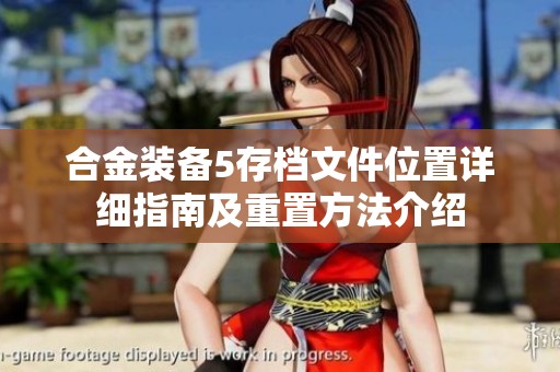 合金装备5存档文件位置详细指南及重置方法介绍