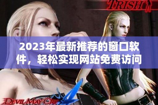 2023年最新推荐的窗口软件，轻松实现网站免费访问