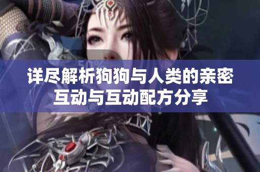 详尽解析狗狗与人类的亲密互动与互动配方分享