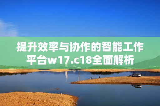 提升效率与协作的智能工作平台w17.c18全面解析