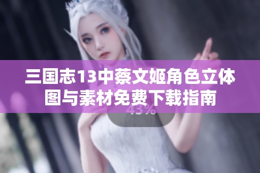 三国志13中蔡文姬角色立体图与素材免费下载指南