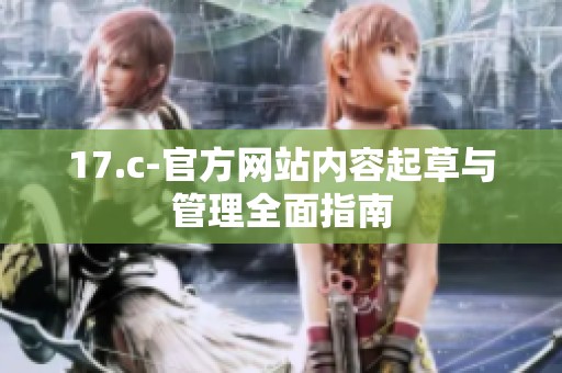 17.c-官方网站内容起草与管理全面指南