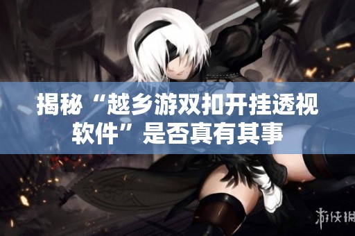 揭秘“越乡游双扣开挂透视软件”是否真有其事