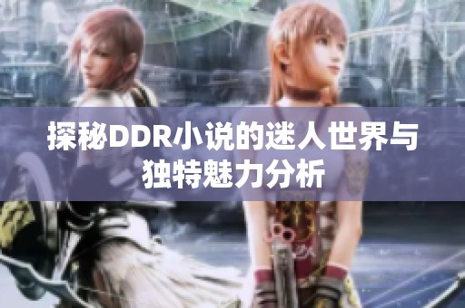 探秘DDR小说的迷人世界与独特魅力分析