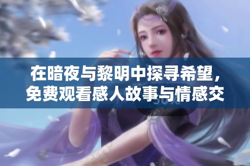 在暗夜与黎明中探寻希望，免费观看感人故事与情感交织