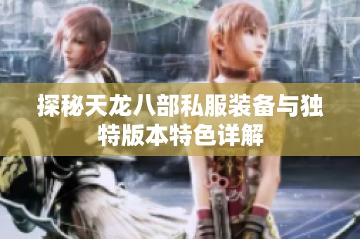 探秘天龙八部私服装备与独特版本特色详解