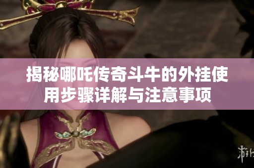 揭秘哪吒传奇斗牛的外挂使用步骤详解与注意事项