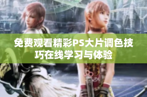 免费观看精彩PS大片调色技巧在线学习与体验