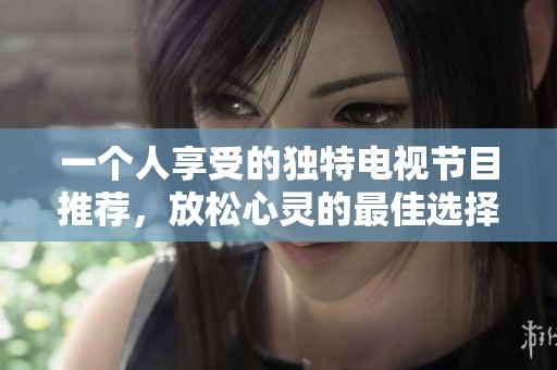 一个人享受的独特电视节目推荐，放松心灵的最佳选择