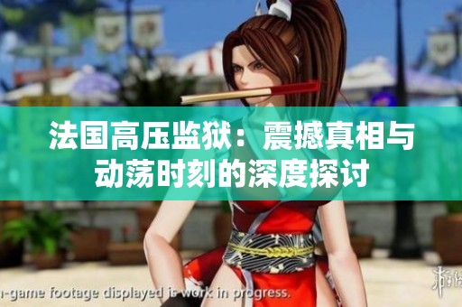 法国高压监狱：震撼真相与动荡时刻的深度探讨