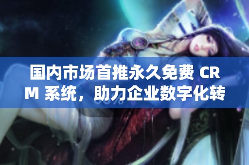 国内市场首推永久免费 CRM 系统，助力企业数字化转型