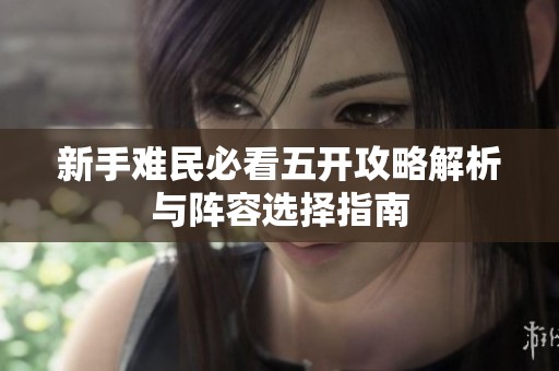 新手难民必看五开攻略解析与阵容选择指南